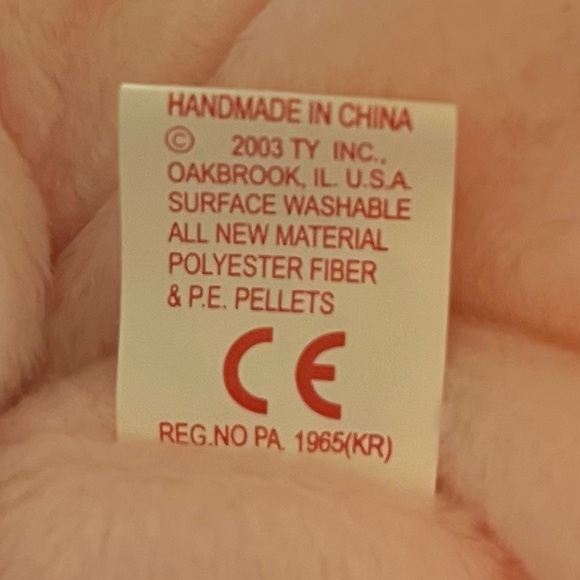 NWT Ty Pink Stuffed Bear - Picture 6 of 6